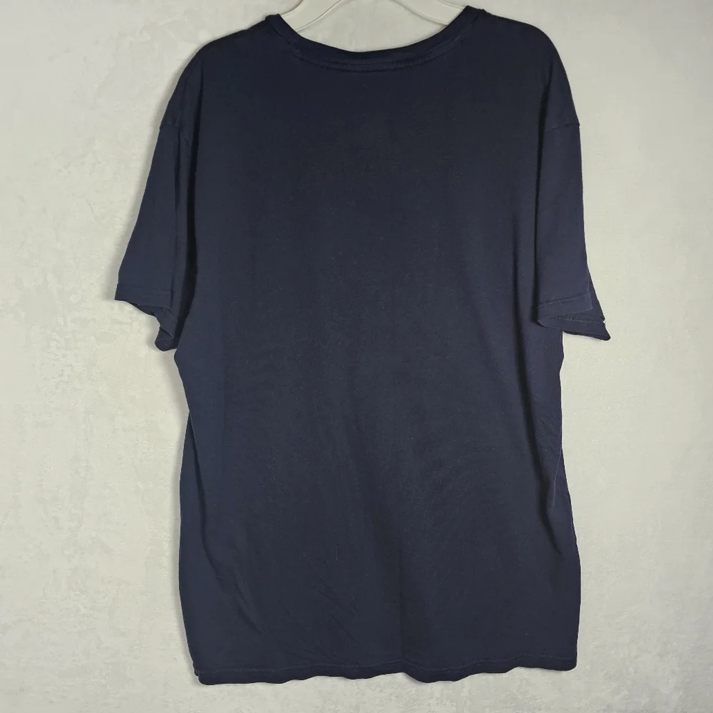 Polo Ralph Lauren Navy Blue With Red Pony Short Sleeve Tee Shirt Men's Size L